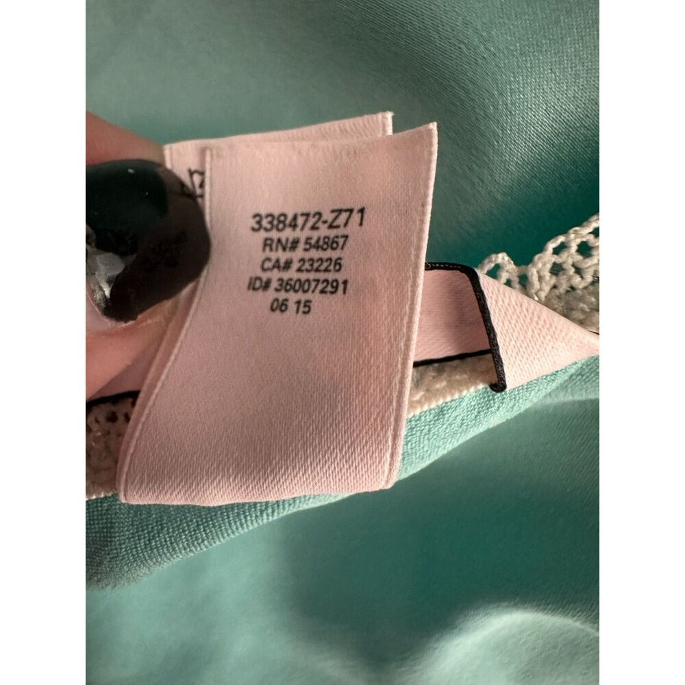 Victoria's Secret Blue Satin Lace Coquette Ballet Fairy Slip Dress Size Medium - Picture 4 of 7